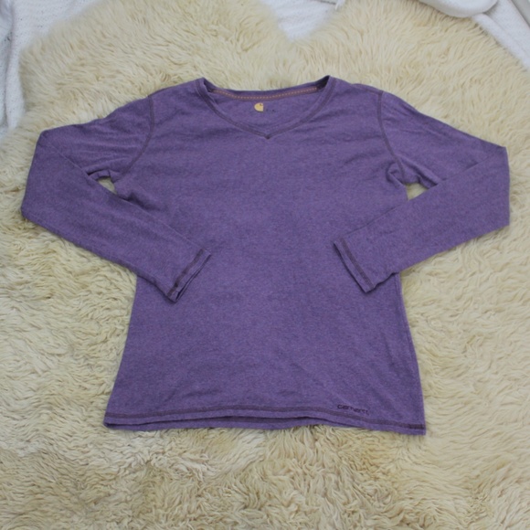 Carhartt Tops - Carhartt Women's Long Sleeve Purple Tee Size S